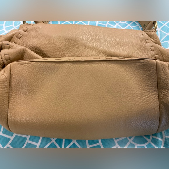 💛TODAY***$39***Maxx New York 100% tanned genuine leather. Tan w gold accents - Picture 5 of 8